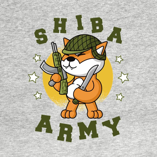 Shiba Army Shiba Inu Coin Meme Gift Idea by Popculture Tee Collection